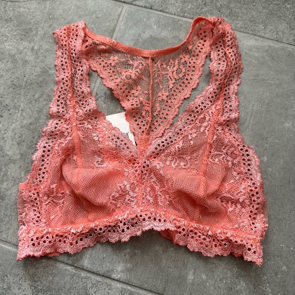 Eberjey Colette Racerback Bralette in Guava Size XS